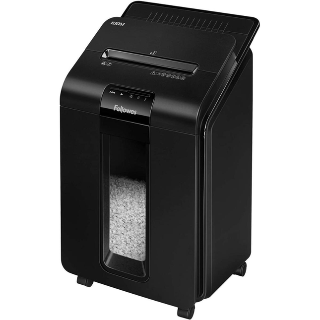 فرامة ورق Fellowes AutoMax أوتوماتيكية - سعة 100 ورقة (فرم تلقائي) بنظام الفرم المصغر (Mini-Cut)