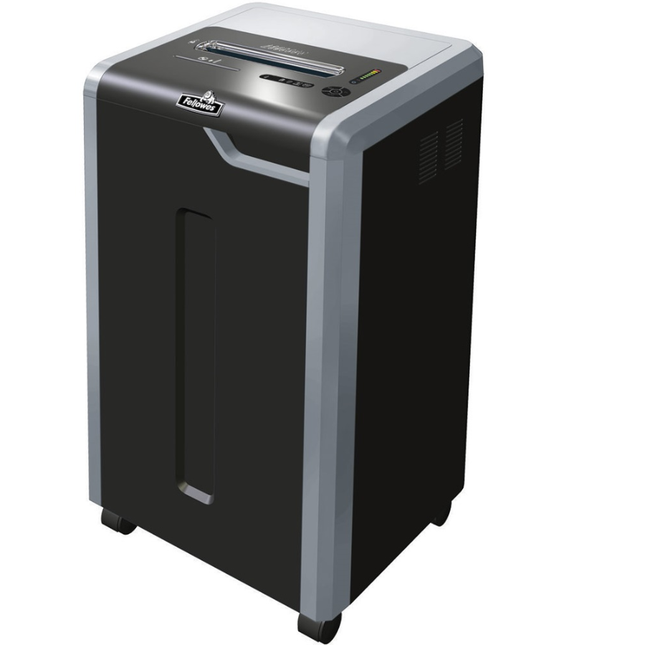 فرامة ورق Fellowes Powershred (درجة تجارية) - فرم عرضي (Cross-Cut) حتى 22 ورقة مع تشغيل مستمر ونظام منع الانحشار