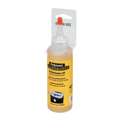 Fellowes Powershred Shredder Performance Oil - 355ml Bottle for Blade Maintenance and Longevity