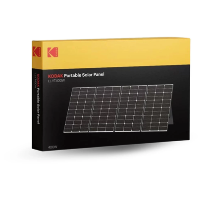 Kodak 400W Portable Solar Panel - High-Efficiency Foldable Charger with IP65 Waterproof Rating