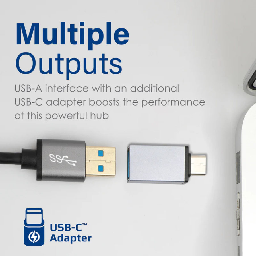 موزع منافذ Promate ezHub-7 بـ 7 منافذ USB 3.0 - سرعة نقل بيانات 5 جيجابت في الثانية للكمبيوتر واللابتوب موزع منافذ Promate ezHub-7 بـ 7 منافذ USB 3.0 - سرعة نقل بيانات 5 جيجابت في الثانية للكمبيوتر واللابتوب