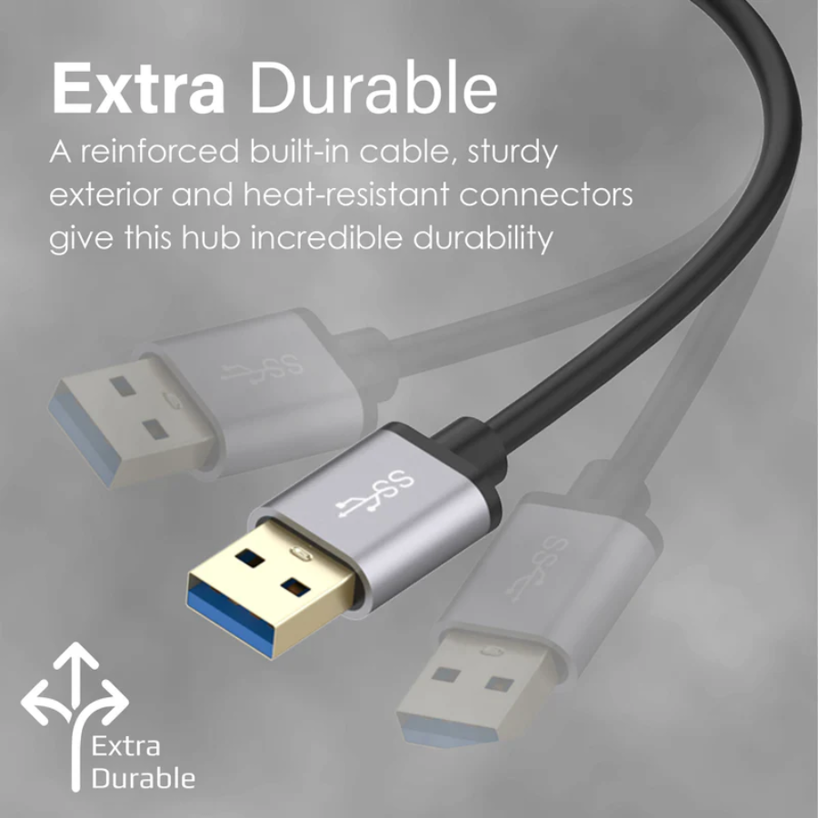 موزع منافذ Promate ezHub-7 بـ 7 منافذ USB 3.0 - سرعة نقل بيانات 5 جيجابت في الثانية للكمبيوتر واللابتوب موزع منافذ Promate ezHub-7 بـ 7 منافذ USB 3.0 - سرعة نقل بيانات 5 جيجابت في الثانية للكمبيوتر واللابتوب