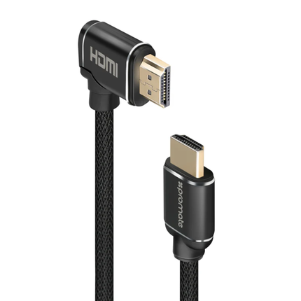 كابل Promate proLink4K1 عالي الجودة HDMI 4K - سرعة 10.2Gbps، رؤوس مطلية بالذهب (متوفر بطول 3 متر و 5 متر)