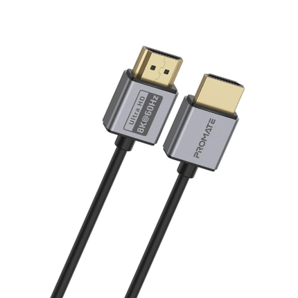 Promate PrimeLink8K Ultra-High-Speed HDMI 2.1 Cable - 8K@60Hz, 48Gbps Bandwidth, Dynamic HDR & eARC (1.5m & 3m Options)