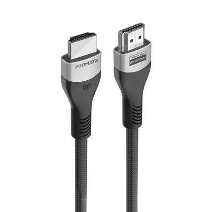 Promate PrimeLink8K Ultra-High-Speed HDMI 2.1 Cable - 8K@60Hz, 48Gbps Bandwidth, Dynamic HDR & eARC (1.5m & 3m Options)