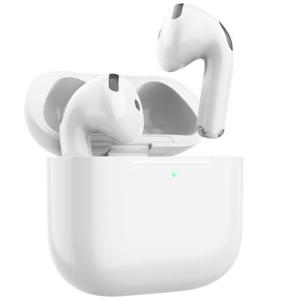 WiWU Airbuds 4 Type-C Wireless Earbuds - Crystal Clear Sound, Ergonomic Comfort Design, and Long Battery Life (White)