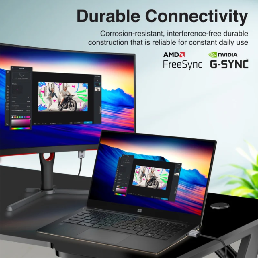 كابل Promate dpLink-16K فائق السرعة DisplayPort 2.1 - دقة 16K@60Hz، سرعة 80Gbps ورؤوس مطلية بالذهب كابل Promate dpLink-16K فائق السرعة DisplayPort 2.1 - دقة 16K@60Hz، سرعة 80Gbps ورؤوس مطلية بالذهب