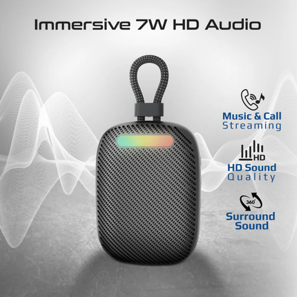 Promate Tingz High-Definition Wireless Speaker - 7W Power, CrystalSound™ Technology, Bluetooth 5.3, and Ultra-Portable Design