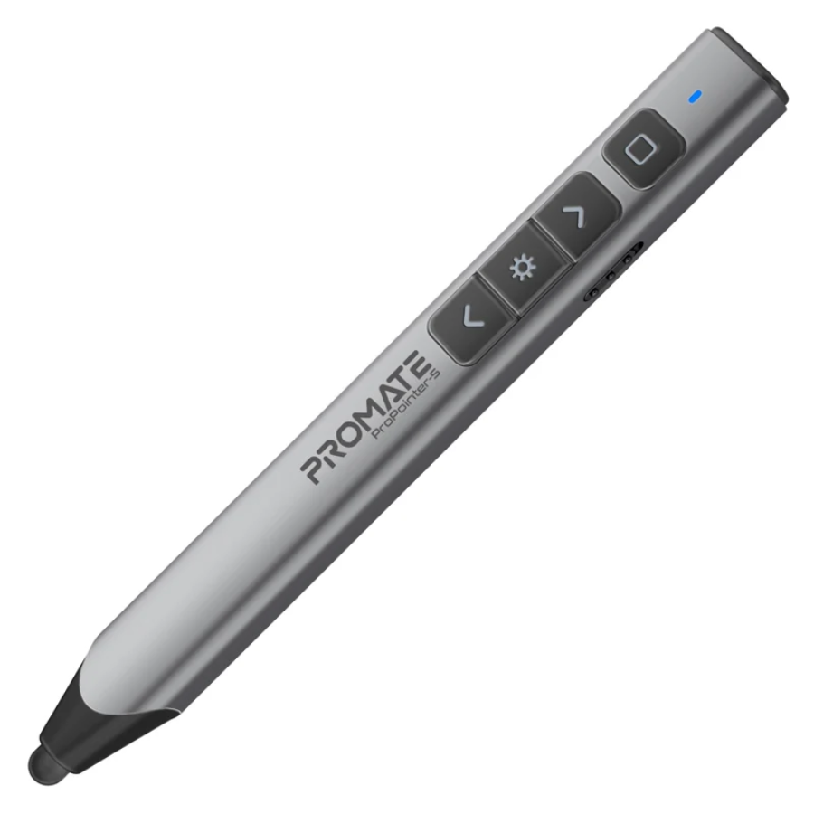 Promate ProPointer-S Professional Wireless Presenter - Red Laser Pointer, 20m Range, Hyperlink Control, and Plug-and-Play Nano Receiver Promate ProPointer-S Professional Wireless Presenter - Red Laser Pointer, 20m Range, Hyperlink Control, and Plug-and-Play Nano Receiver