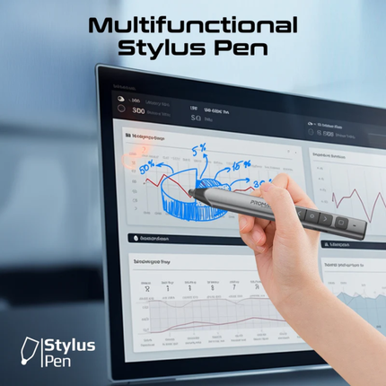 ريموت عرض لاسلكي Promate ProPointer-S احترافي - مؤشر ليزر أحمر، مدى 20 متراً، ودعم كامل للروابط التشعبية (Hyperlinks)