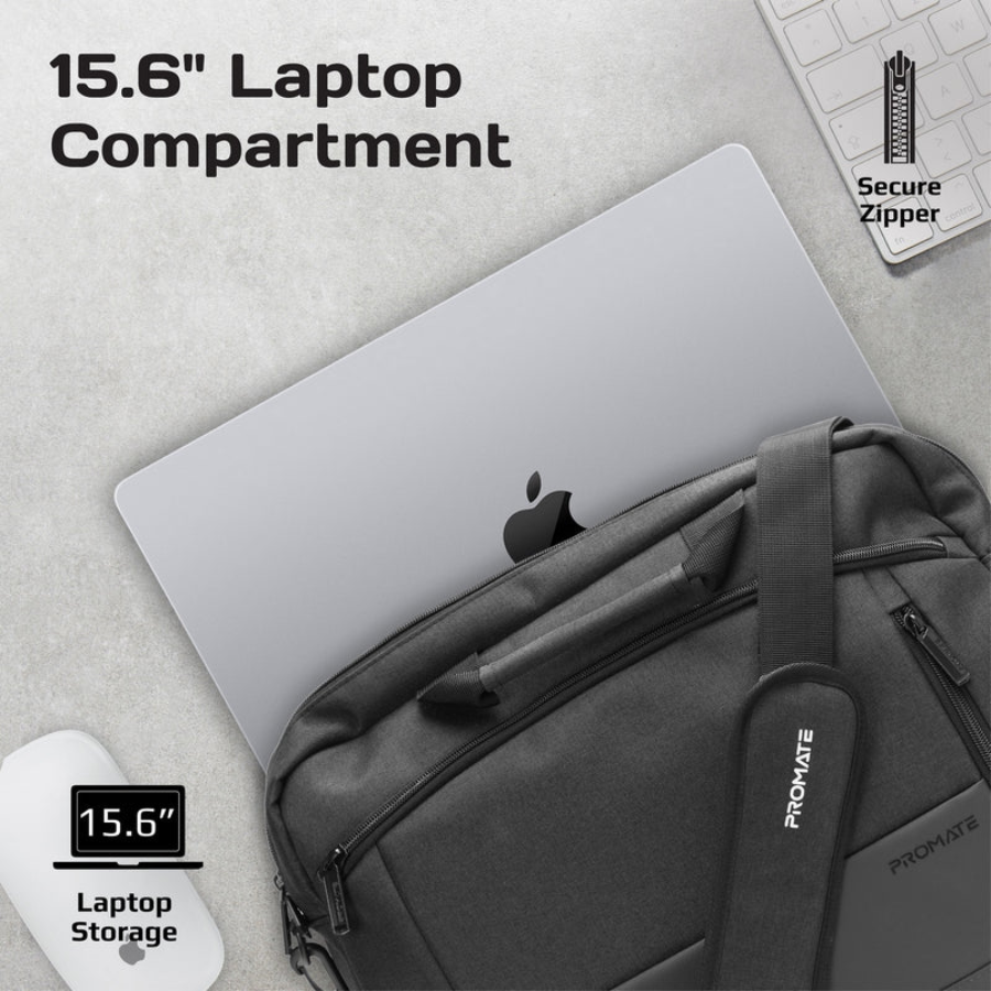 حقيبة كتف Promate Satchel-MB للابتوب - تصميم حقيبة كتف Promate Satchel-MB للابتوب - تصميم