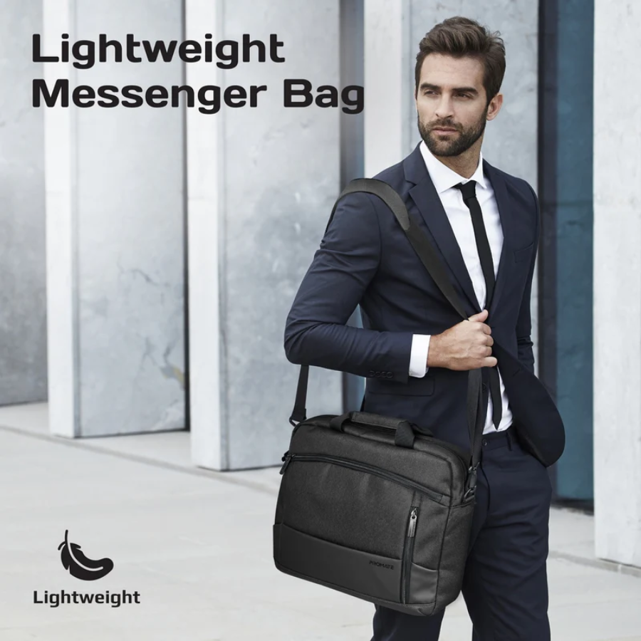 حقيبة كتف Promate Satchel-MB للابتوب - تصميم حقيبة كتف Promate Satchel-MB للابتوب - تصميم