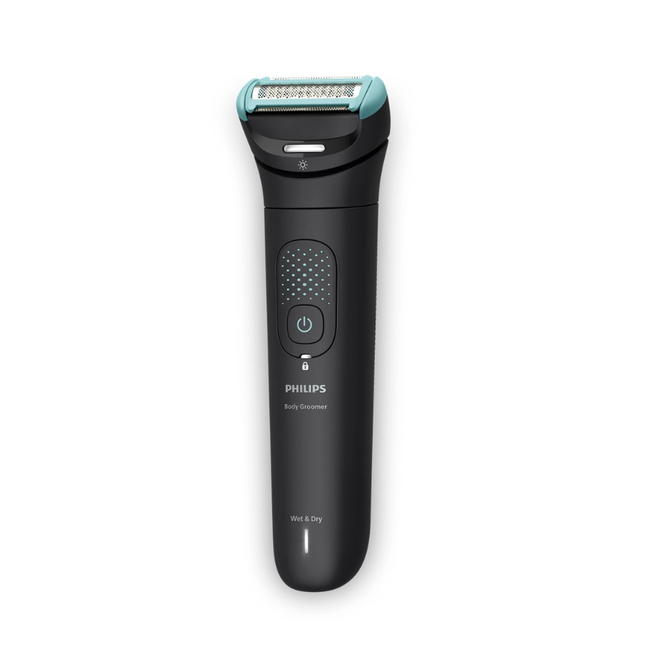 Philips Bodygroom 7000 Series Ultimate Dual-Sided Body Groomer - 2D Contour Following Head, Integrated Trimmer with 5 Lengths, and 120 Mins Cordless Use