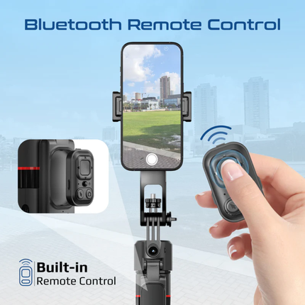 Promate Tripop-AI Smart Object & Face Tracking Mount - 360° Automatic Rotation, AI-Powered Motion Tracking, and Portable Design for Vlogging & Streaming