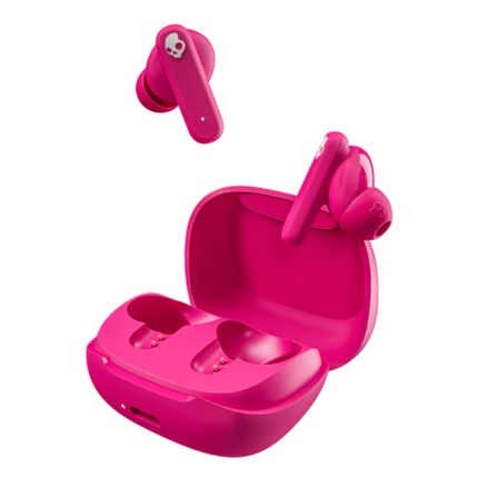 سماعات Skullcandy Smokin' Buds لاسلكية بالكامل - بلوتوث 5.2، بطارية تدوم حتى 20 ساعة، مقاومة للماء IPX4، وميكرون مدمج