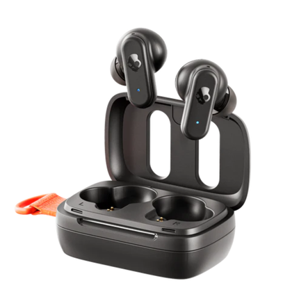 سماعات Skullcandy Dime 3 اللاسلكية بالكامل - بلوتوث 5.3، تصميم عازل للضوضاء، بطارية تدوم 20 ساعة، وعلاقة مدمجة لسهولة الحمل