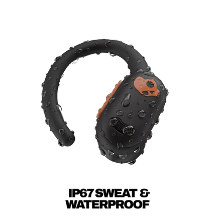 سماعات Skullcandy Push ANC Active الرياضية - عزل ضوضاء نشط، بطارية تدوم 58 ساعة، مقاومة للماء والغبار IP55، وتصميم خطاف ثابت