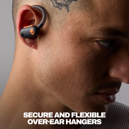 سماعات Skullcandy Push ANC Active الرياضية - عزل ضوضاء نشط، بطارية تدوم 58 ساعة، مقاومة للماء والغبار IP55، وتصميم خطاف ثابت
