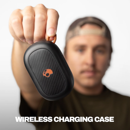 سماعات Skullcandy Push ANC Active الرياضية - عزل ضوضاء نشط، بطارية تدوم 58 ساعة، مقاومة للماء والغبار IP55، وتصميم خطاف ثابت