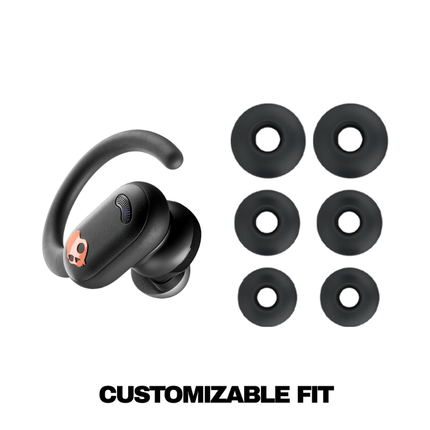 سماعات Skullcandy Push ANC Active الرياضية - عزل ضوضاء نشط، بطارية تدوم 58 ساعة، مقاومة للماء والغبار IP55، وتصميم خطاف ثابت