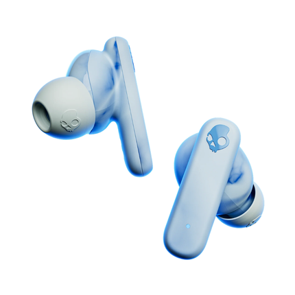 سماعات Skullcandy EcoBuds اللاسلكية المستدامة - قاعدة شحن بدون بطارية، تشغيل لمدة 8 ساعات، مقاومة للماء IPX4، وكابل USB-C مدمج
