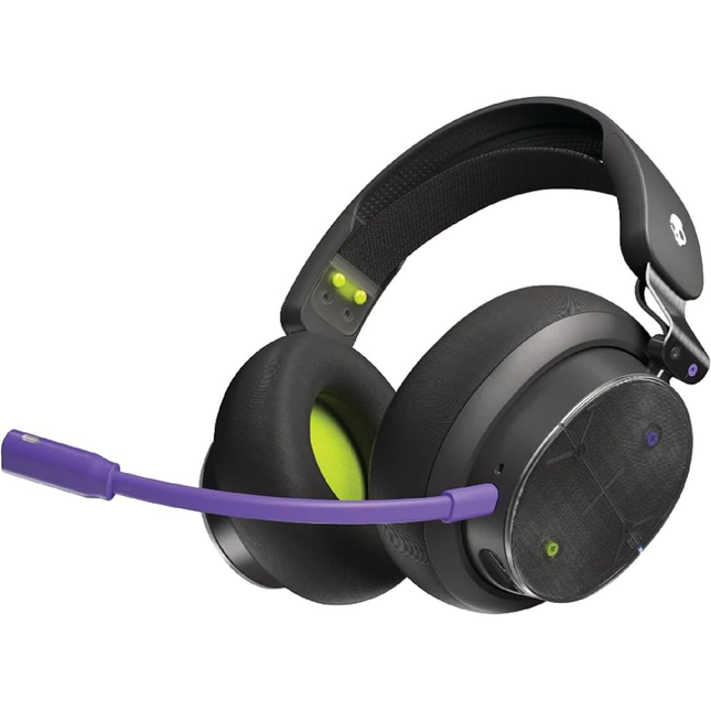 سماعة الألعاب اللاسلكية Skullcandy PLYR - تقنية الإدراك الصوتي ESP، بلوتوث 5.2، بطارية تدوم 24 ساعة، وتوافق شامل مع جميع المنصات
