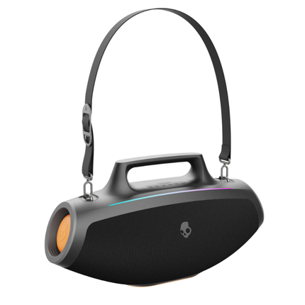 سماعة Skullcandy Barrel لاسلكية للحفلات - بلوتوث، مقاومة للماء IPX5، بطارية تدوم 12 ساعة، إضاءة LED مدمجة وتقنية الربط المتعدد