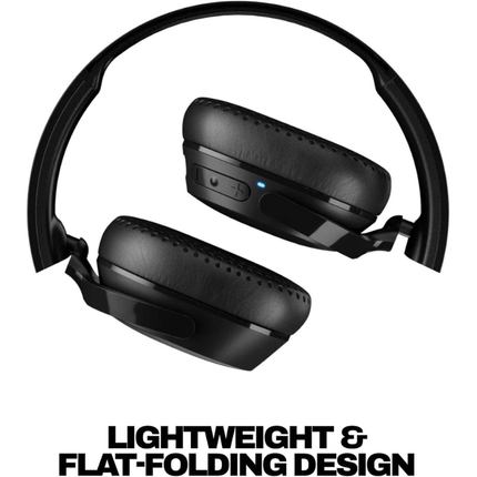 سماعة Skullcandy Riff Wireless 2 لاسلكية فوق الأذن - بطارية تدوم 34 ساعة، ميزة الاقتران المتعدد، وتقنية تتبع السماعة Tile™ المدمجة