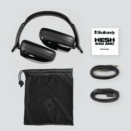 سماعة Skullcandy Hesh 540 ANC اللاسلكية فوق الأذن - عزل ضوضاء نشط، بطارية تدوم حتى 60 ساعة، ميزة الاقتران المتعدد وتقنية تتبع Tile™