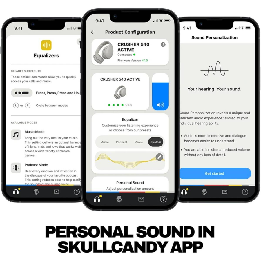 سماعة Skullcandy Crusher 540 Active اللاسلكية - تقنية الباس الحسي، مقاومة للعرق والماء بمعيار IP55، وبطارية تدوم 40 ساعة سماعة Skullcandy Crusher 540 Active اللاسلكية - تقنية الباس الحسي، مقاومة للعرق والماء بمعيار IP55، وبطارية تدوم 40 ساعة