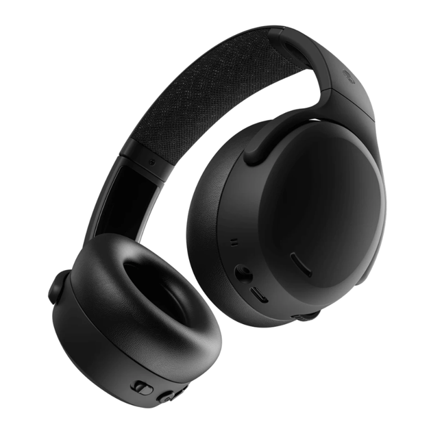 سماعة Skullcandy Crusher ANC 2 اللاسلكية فوق الأذن - تقنية الباس الحسي، عزل ضوضاء نشط، بطارية تدوم 50 ساعة، وتقنية Skull-iQ الذكية