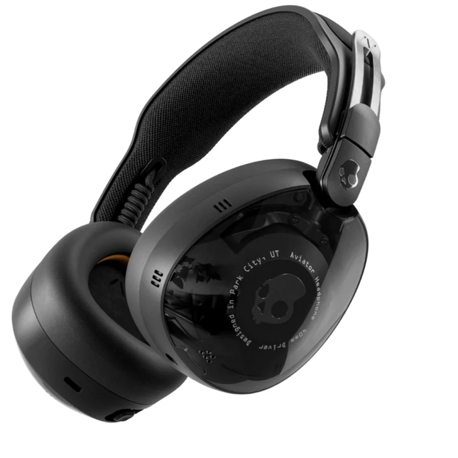 سماعة Skullcandy Aviator 900 ANC اللاسلكية فوق الأذن - عزل ضوضاء نشط رقمي، بطارية تدوم 24 ساعة، وتصميم مريح فاخر