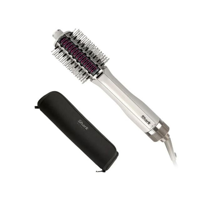 Ninja Shark SmoothStyle Heated Brush & Smoothing Comb HT212ME - 2-in-1 Hair Styler, Wet-to-Dry Mode, Heated Smoothing Comb, and Storage Bag
