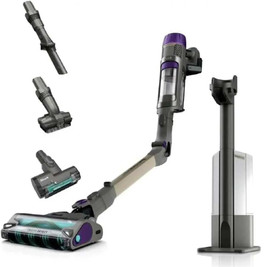 مكنسة Shark PowerDetect اللاسلكية IP3251MET - تقنية الاستشعار الذكي، فوهة DuoClean® المزدوجة، وعصا MultiFlex® المرنة