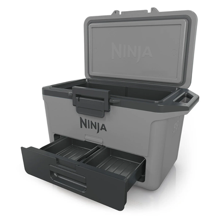 Ninja FrostVault™ Hard Cooler with Dry Zone FB131 - 30-Quart Capacity, 5-Day Ice Retention, and FrostVault™ Technology for Dry Storage
