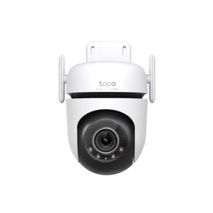 كاميرا مراقبة خارجية تي بي لينك Tapo C520WS متحركة (Pan/Tilt) - دقة 2K QHD 4MP، رؤية ليلية ملونة، وذكاء اصطناعي مع معيار IP66 لمقاومة العوامل الجوية