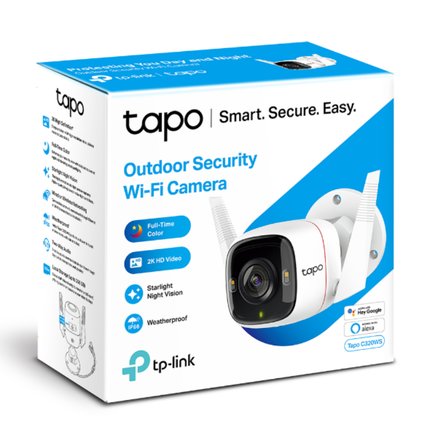 كاميرا مراقبة منزلية تي بي لينك Tapo C206 متحركة (Pan/Tilt) - دقة 1080p Full HD، رؤية 360 درجة، وذكاء اصطناعي مع صوت ثنائي الاتجاه