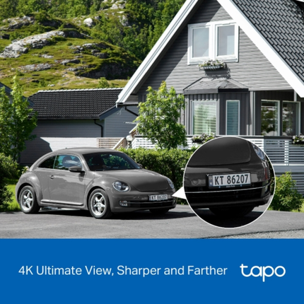 TP-Link Tapo C660 Outdoor Security Wi-Fi Camera - 2K QHD 4MP Resolution, Full-Color Night Vision, Smart AI Detection, and IP66 Weatherproof