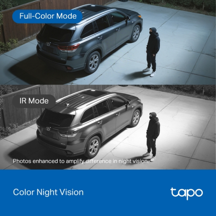 TP-Link Tapo C630 Outdoor Security Wi-Fi Camera - 2K QHD 4MP Resolution, Full-Color Night Vision, Smart AI Detection, and IP66 Weatherproof