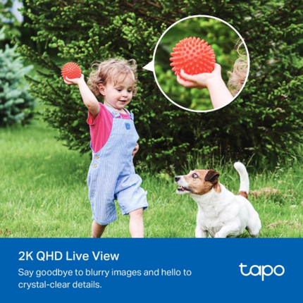 TP-Link TC85 Smart Wire-Free Outdoor Security Camera - 2K QHD 4MP Resolution, Full-Color Night Vision, Smart AI Detection, and Long-Lasting Battery