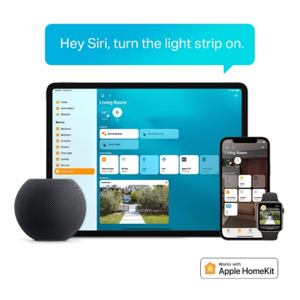 TP-Link Tapo L930-5 Smart Wi-Fi Light Strip - 5 Meters, Multicolor RGBIC, Apple HomeKit Support, White LED for Task Lighting, and Music Sync