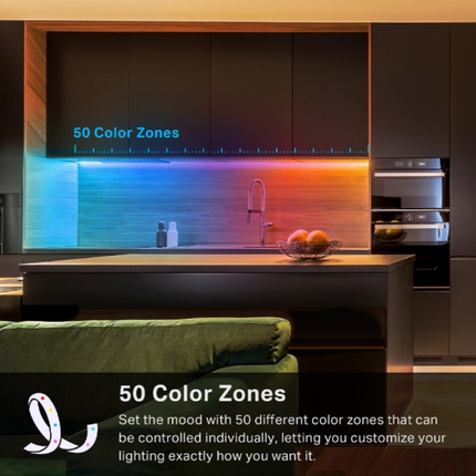 TP-Link Tapo L930-5 Smart Wi-Fi Light Strip - 5 Meters, Multicolor RGBIC, Apple HomeKit Support, White LED for Task Lighting, and Music Sync