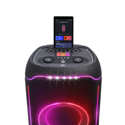 سبيكر الحفلات العملاق JBL PartyBox Ultimate - قوة جبارة 1100 واط، دعم تقنية Dolby Atmos®، اتصال Wi-Fi وBluetooth، وعرض ضوئي خيالي