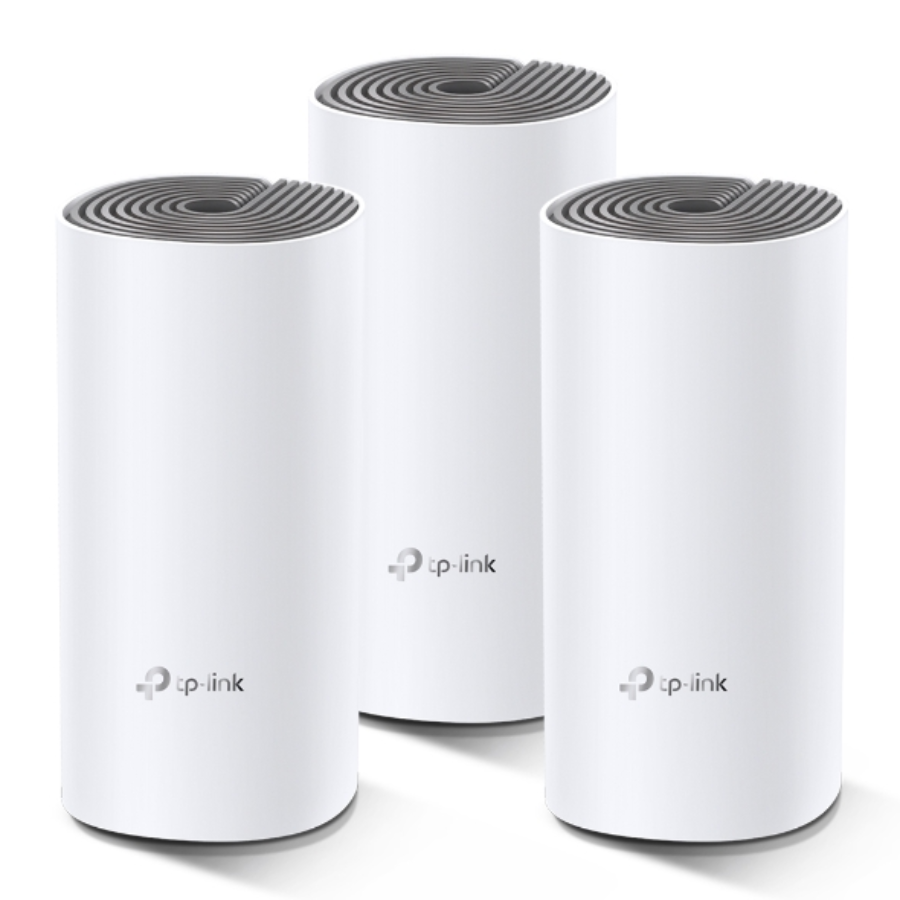 TP-Link Deco E4 (3-Pack) Whole Home Mesh Wi-Fi System - AC1200 Dual-Band, Coverage up to 4,000 sq. ft, and Seamless Roaming