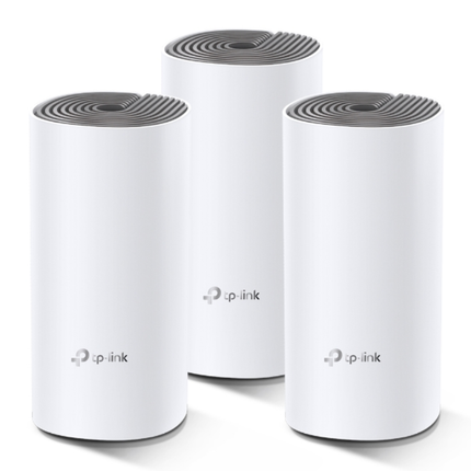 TP-Link Deco E4 (3-Pack) Whole Home Mesh Wi-Fi System - AC1200 Dual-Band, Coverage up to 4,000 sq. ft, and Seamless Roaming