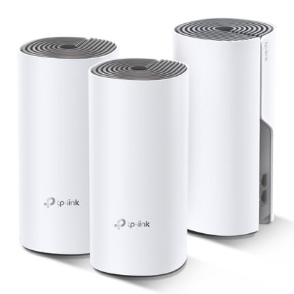 TP-Link Deco E4 (3-Pack) Whole Home Mesh Wi-Fi System - AC1200 Dual-Band, Coverage up to 4,000 sq. ft, and Seamless Roaming