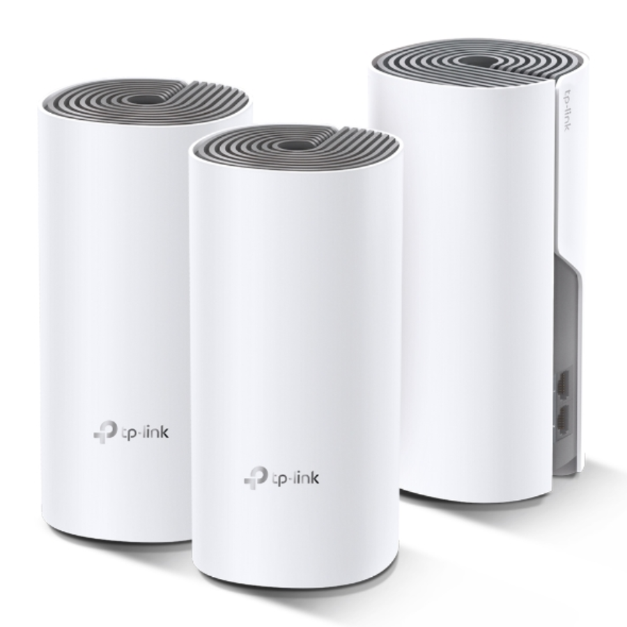 TP-Link Deco E4 (3-Pack) Whole Home Mesh Wi-Fi System - AC1200 Dual-Band, Coverage up to 4,000 sq. ft, and Seamless Roaming TP-Link Deco E4 (3-Pack) Whole Home Mesh Wi-Fi System - AC1200 Dual-Band, Coverage up to 4,000 sq. ft, and Seamless Roaming