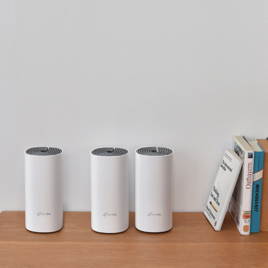 TP-Link Deco E4 (3-Pack) Whole Home Mesh Wi-Fi System - AC1200 Dual-Band, Coverage up to 4,000 sq. ft, and Seamless Roaming TP-Link Deco E4 (3-Pack) Whole Home Mesh Wi-Fi System - AC1200 Dual-Band, Coverage up to 4,000 sq. ft, and Seamless Roaming