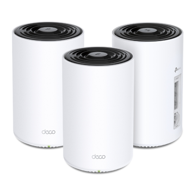 نظام واي فاي موزّع (Mesh) تي بي لينك Deco PX50 - تقنية Wi-Fi 6 مع Powerline، سرعة 3000 ميجابت، والحل الأمثل للجدران السميكة