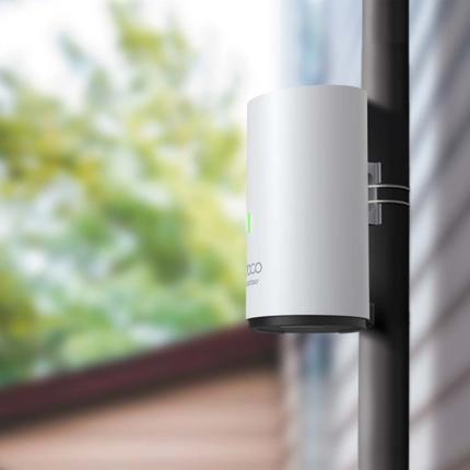 TP-Link Deco X50-Outdoor AX3000 Whole Home Mesh Wi-Fi 6 Unit - IP65 Weatherproof, 3000 Mbps Dual-Band, and PoE Support